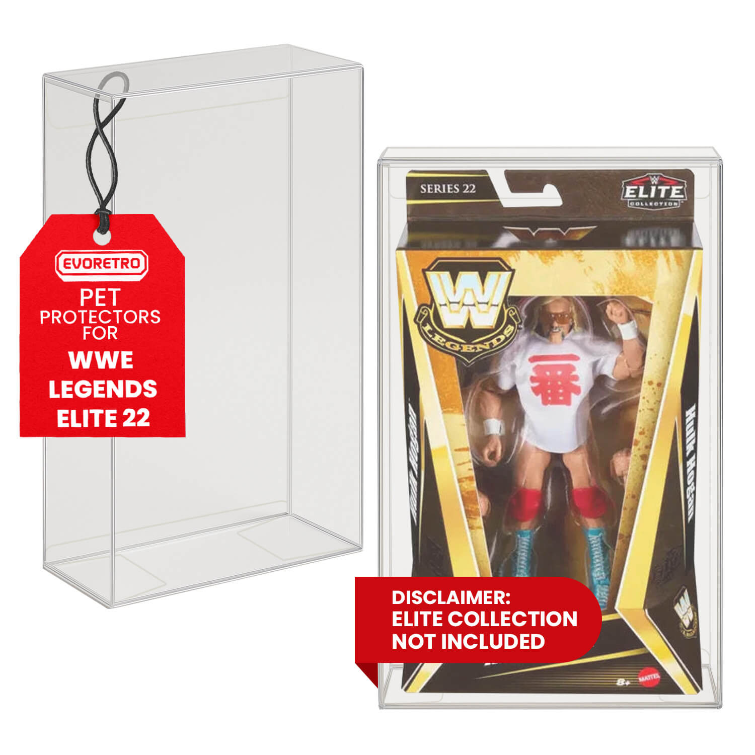Mattel WWE Legends Series 22 EVORETRO PET Protectors (0.40 mm, 10-Pack) EVORETRO Canada Figurine Protectors  Squirtle Squad Card Shop.