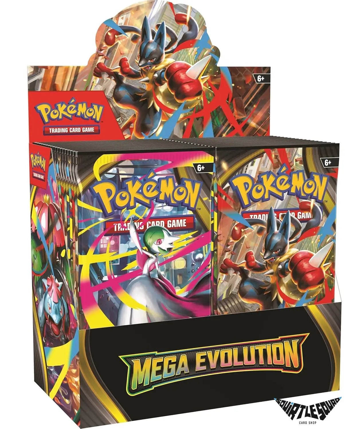 Pokémon TCG – Mega Evolution Enhanced Booster Box – Factory Sealed – 36 Packs + Promo Card Squirtle Squad Card Shop.   Squirtle Squad Card Shop.
