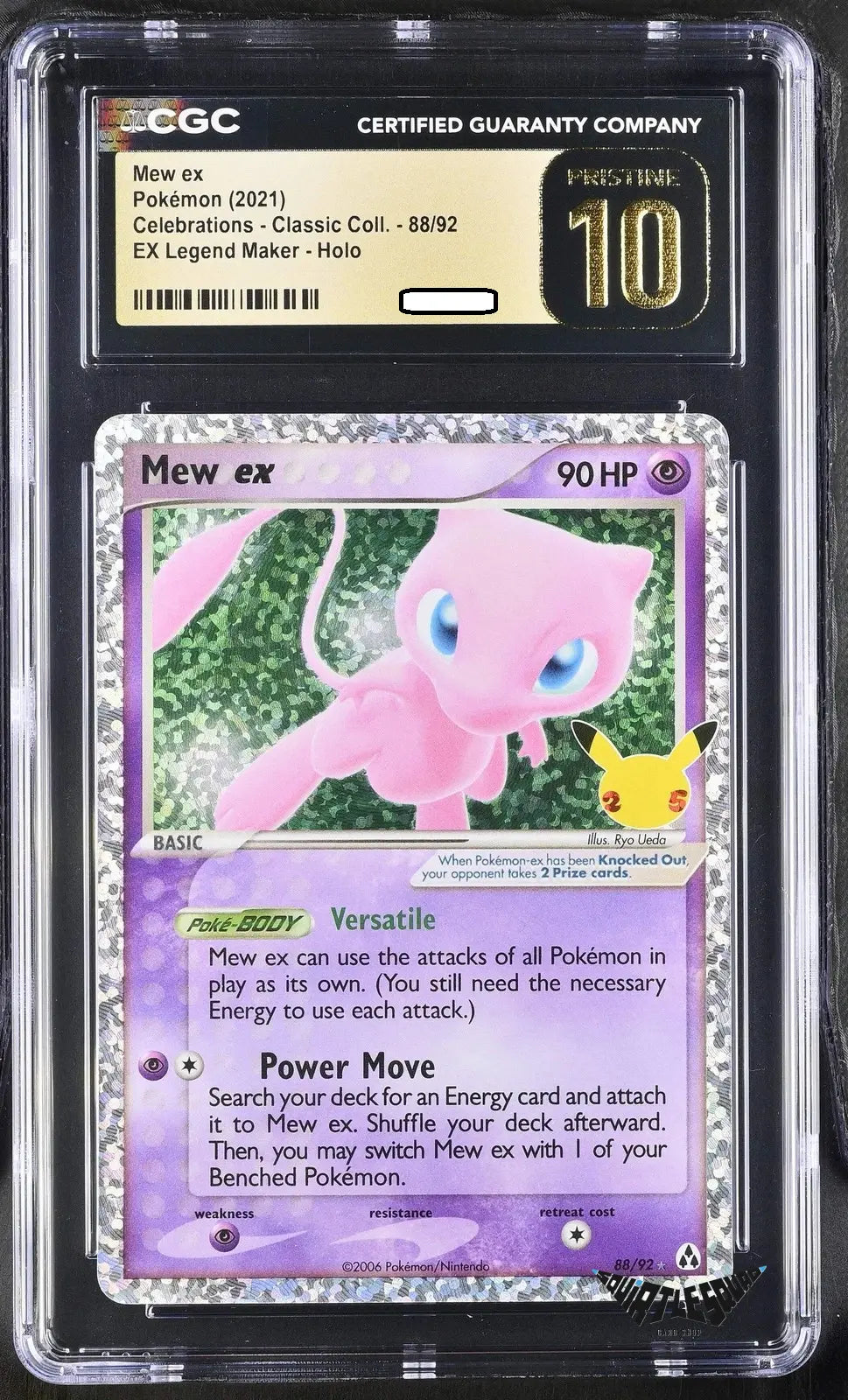 Pokémon TCG – Mew ex 88/92 Holo – Celebrations Classic Collection – CGC Pristine 10 - Squirtle Squad Card Shop.