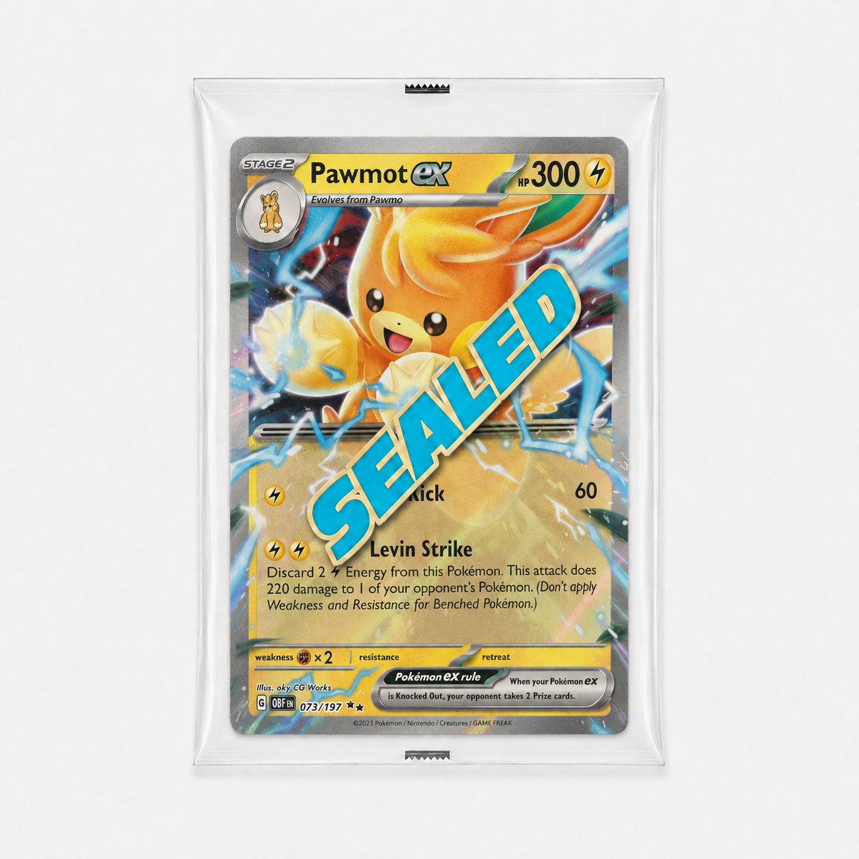 Pawmot ex 073/197 Obsidian Flames – Sealed Promo