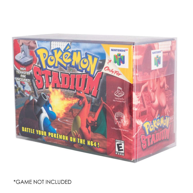 EVORETRO Nintendo N64 Pokemon Stadium PET Protectors - Pack of 1 EVORETRO Canada Protectors (K)  Squirtle Squad Card Shop.