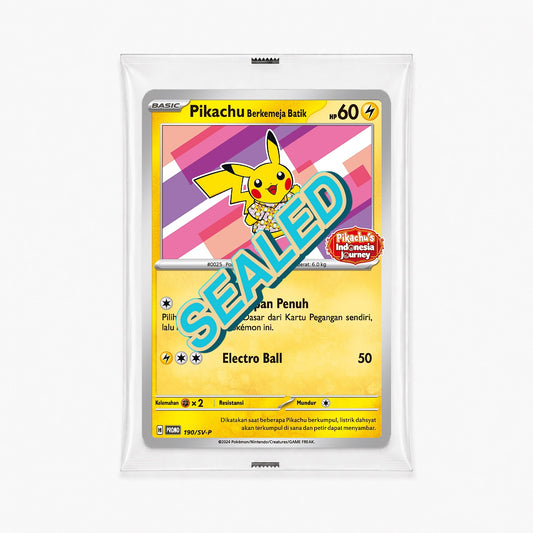 Pikachu 190/SV-P Indonesian Pikachu and Flowers Batik sealed promo