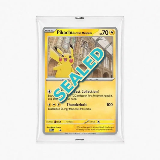 Pikachu at the Museum sealed jumbo promo card