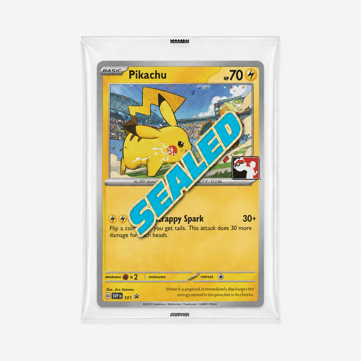 Pikachu SVP 101 Play! Pokémon Stamp – Sealed Promo
