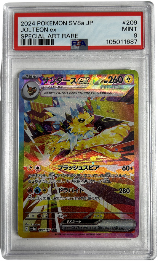 Pokemon -  Terastal Festival - Jolteon EX SV8a 209/187 - PSA 9