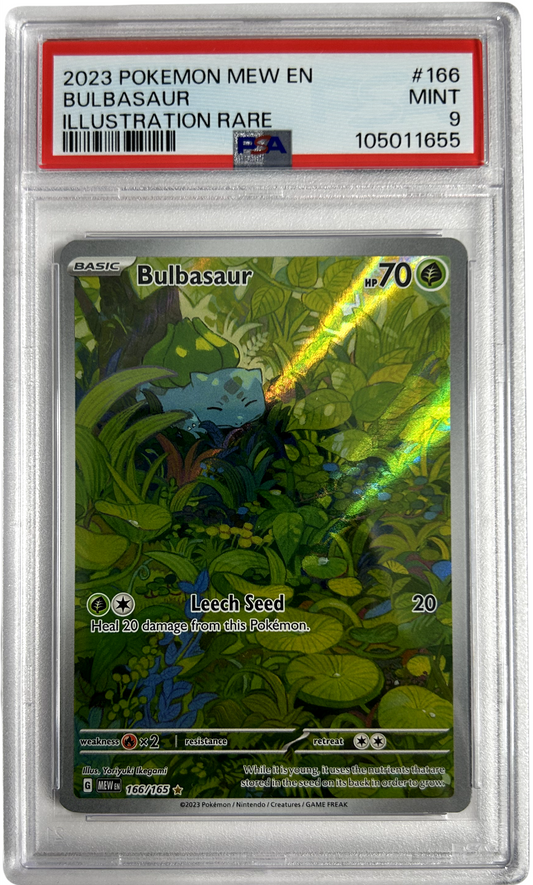 Pokemon - 151 - Bulbasaur 166/165 - PSA 9