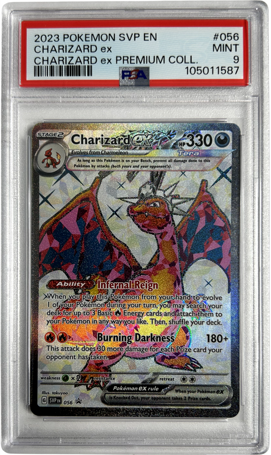 Pokemon - PROMO - Charizard Ex SVPen 056 - PSA 9