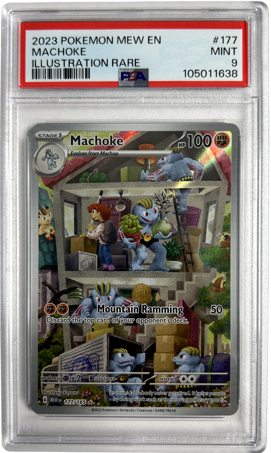 Pokemon - 151 - Machoke 177/165 - PSA 9