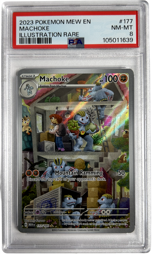 Pokemon - 151 - Machoke 177/165 - PSA 8