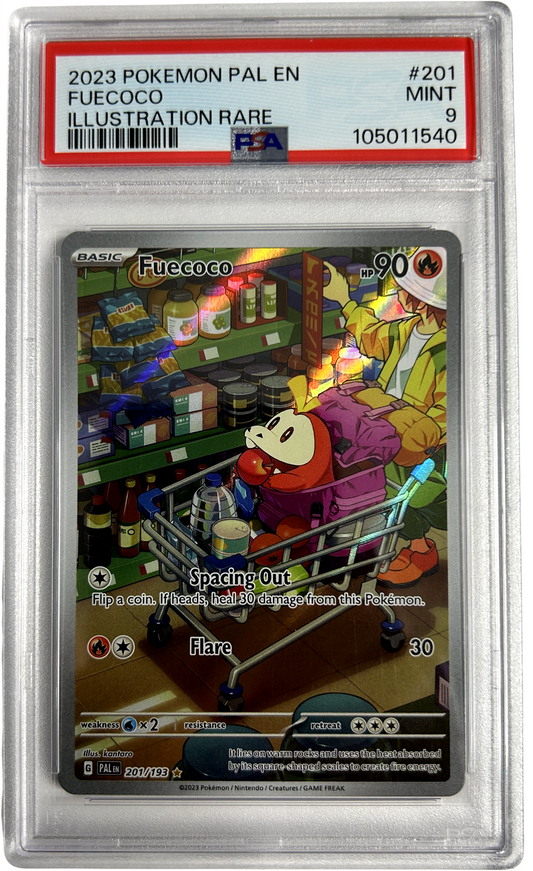 Pokemon - Paldea Evolved - Fuecoco 201 - PSA 9