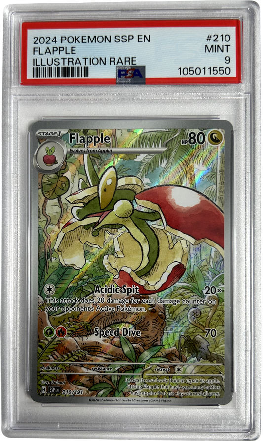 Pokemon - Surging Sparks - Flapple 210/191 - PSA 9