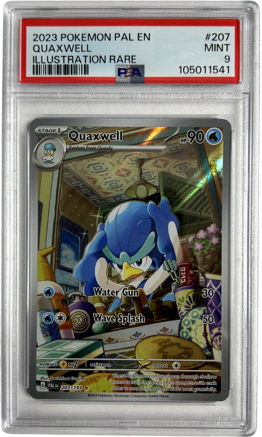 Pokemon - Paldea Evolved - Quaxwell 207/193 - PSA 9