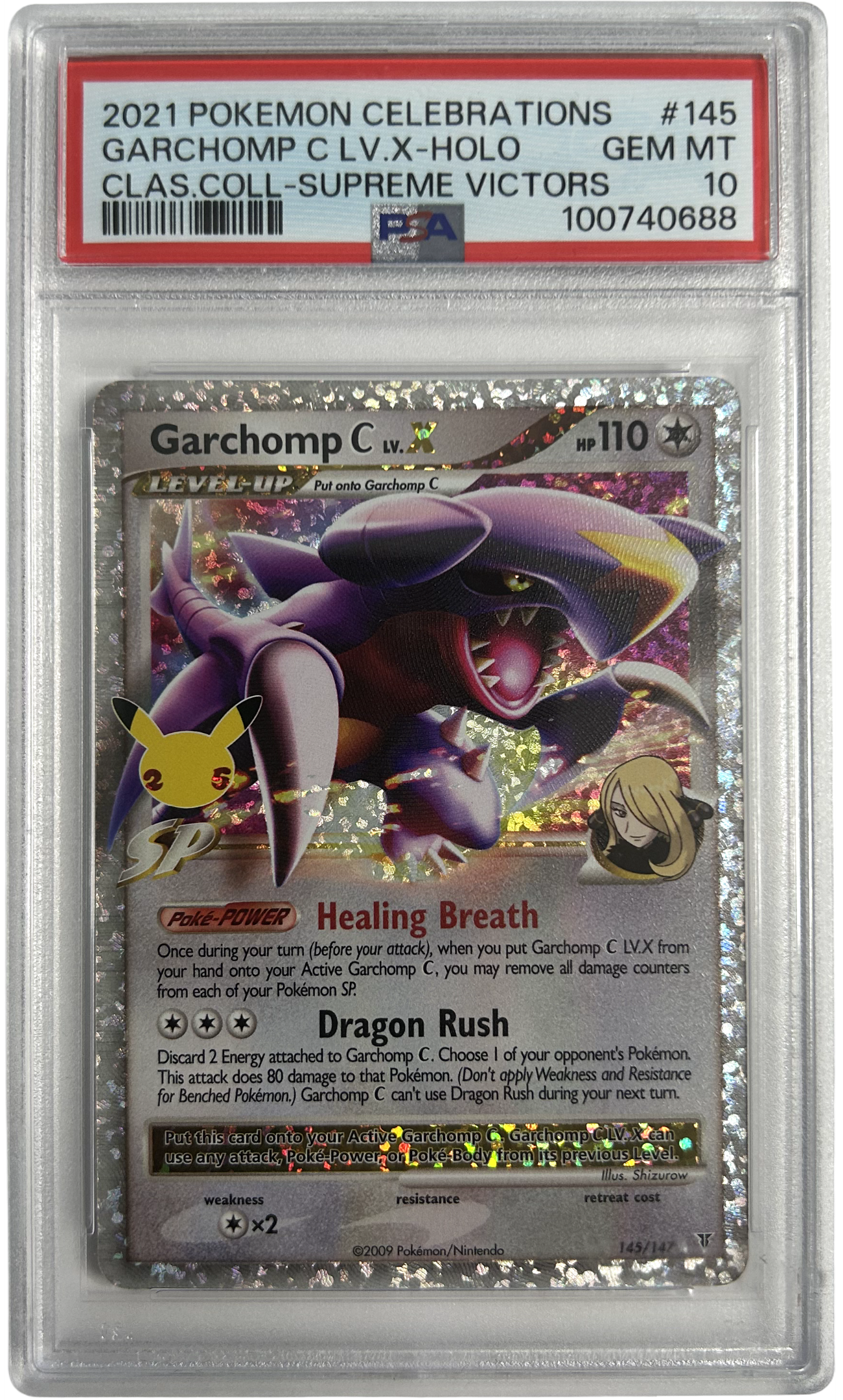 Pokemon - Clebrations - Garchomp C Lv X 145/147 - PSA 10