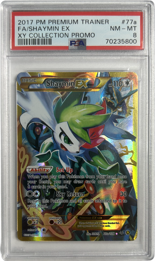 Pokemon - PROMO - Shaymin EX 77a108 -  PSA 8