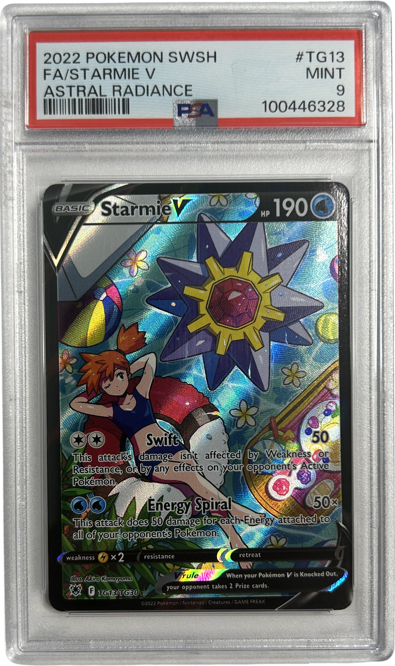 Pokemon - Astral Radiance - Starmie V TG13/TG30 - PSA 9