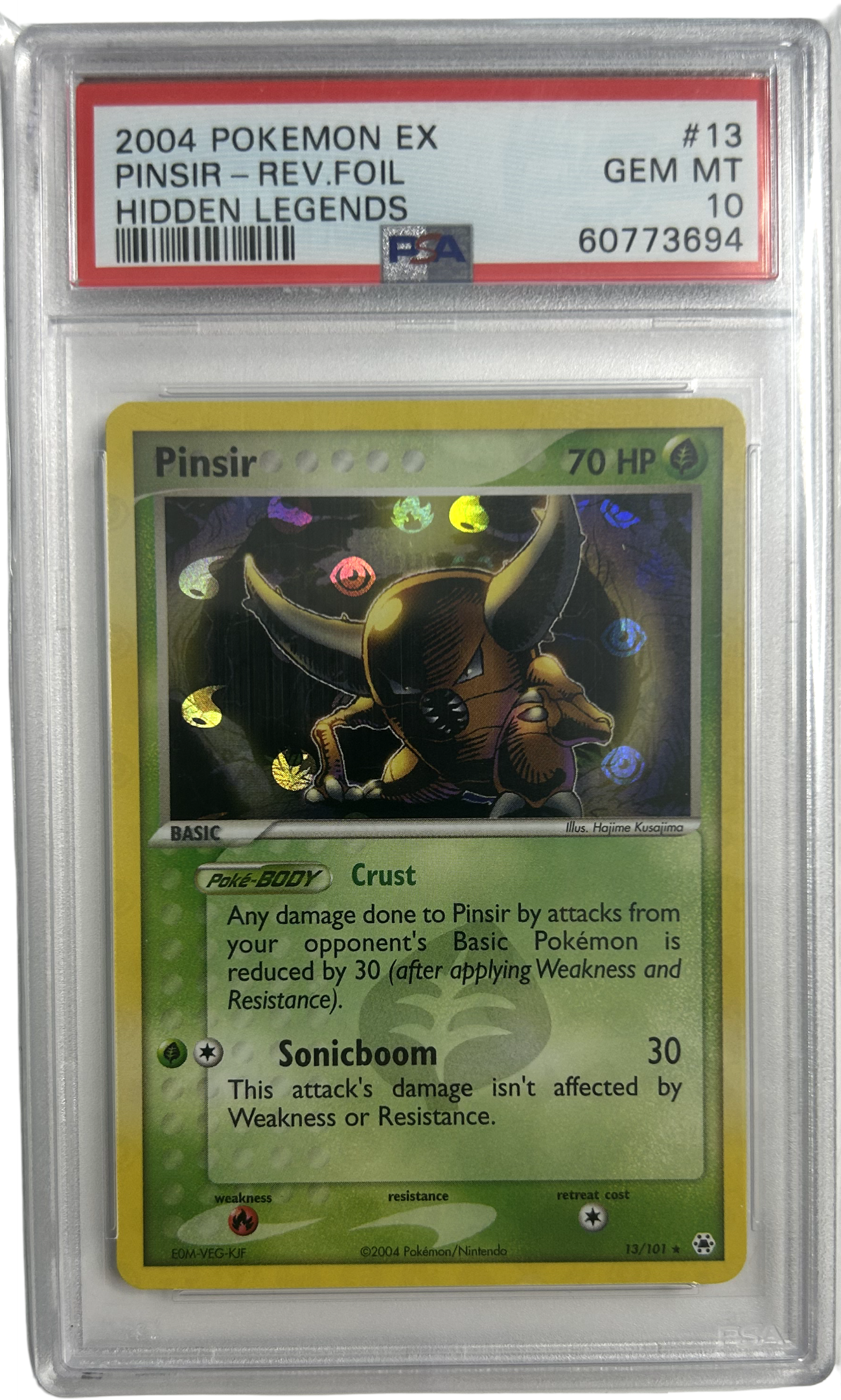 Pokemon - Hidden Legends - Pinsir 13/101 Holo - PSA 10 POP 11