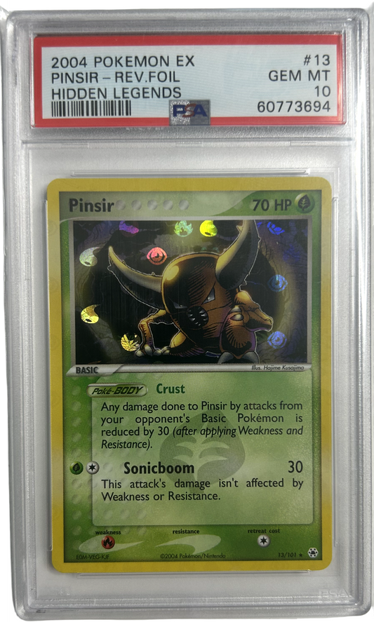 Pokemon - Hidden Legends - Pinsir 13/101 Holo - PSA 10 POP 11