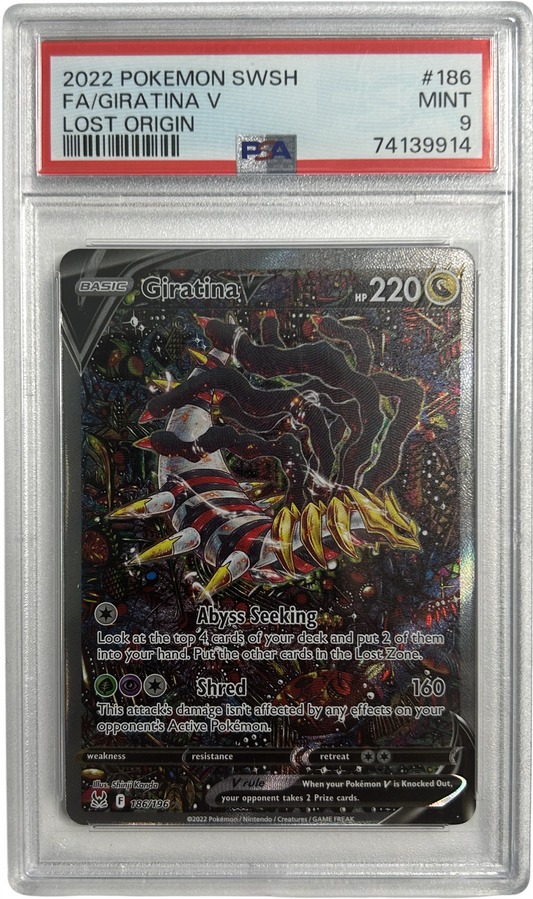Pokemon - Lost Origins - Giratina V 186/196 - PSA 9