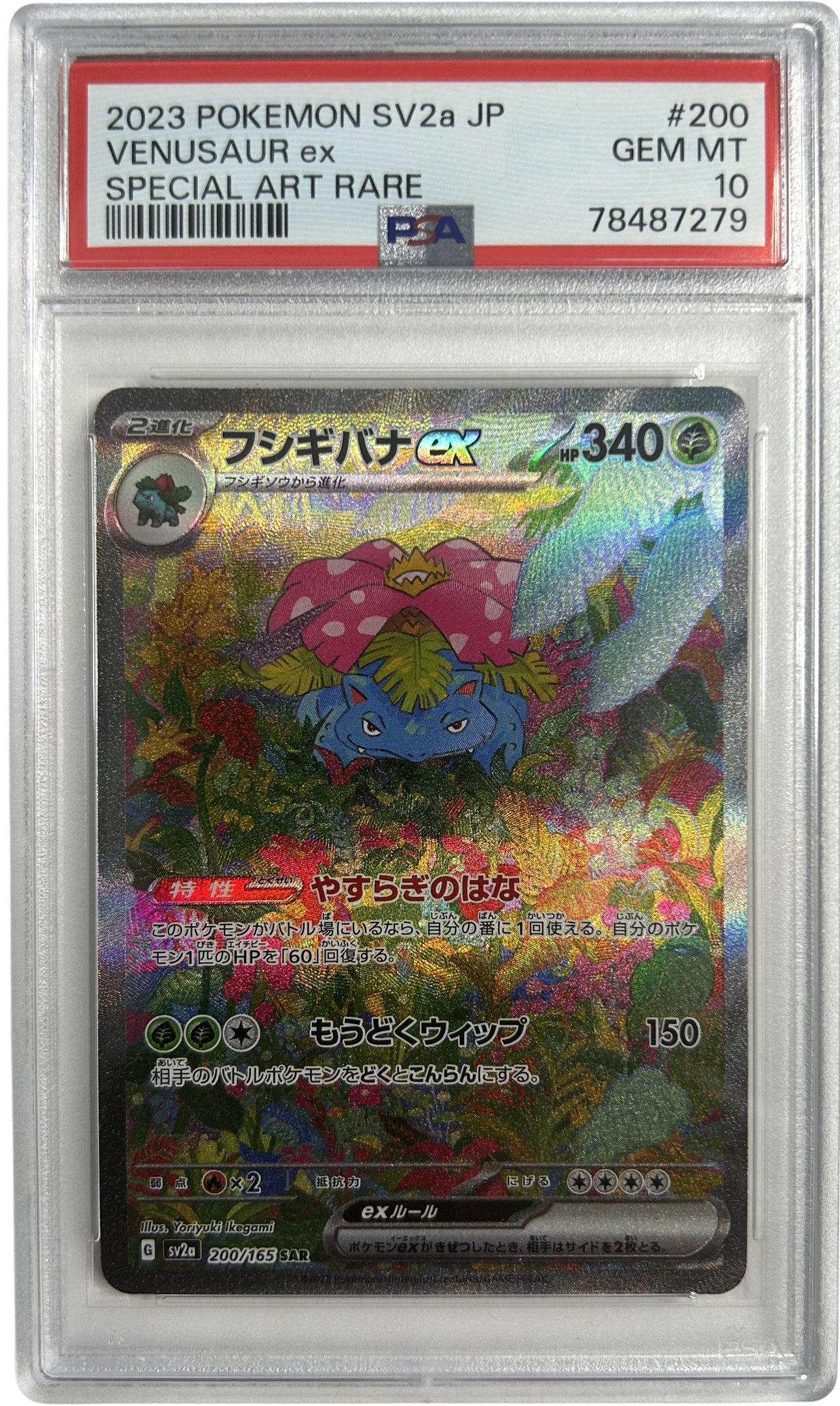 Pokemon - Japanese 151 - Venusaur EX 200/165 - PSA 10