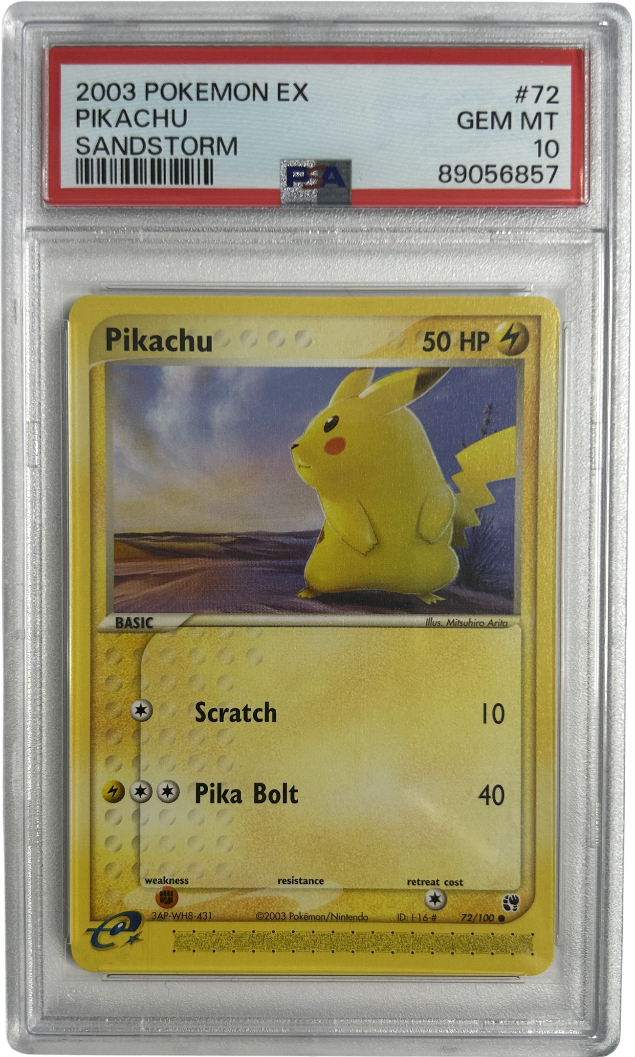 Pokemon - Sandstorm - 72/100 - PSA 10
