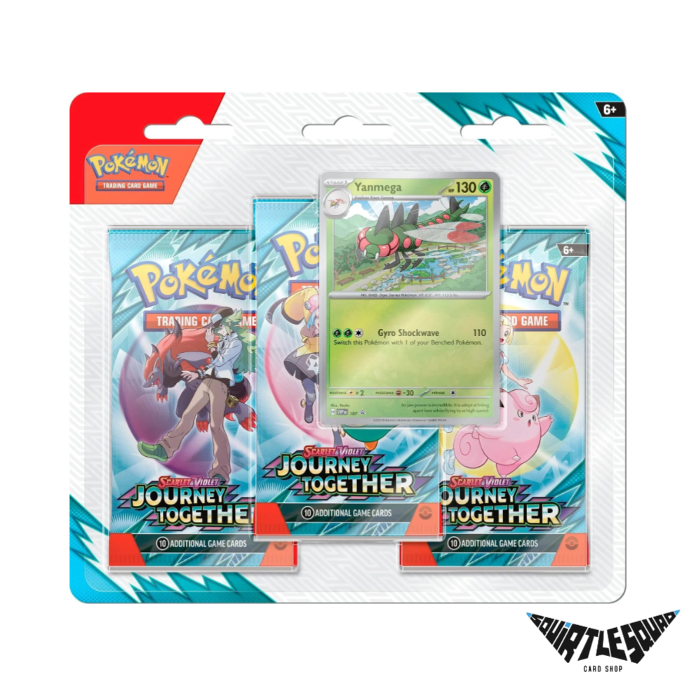 Pokemon - Journey Together - 3 Pack Blister - Yanmega Promo