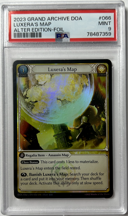 Grand Archive DOA - Luxera's Map EN-066 UR - PSA 9