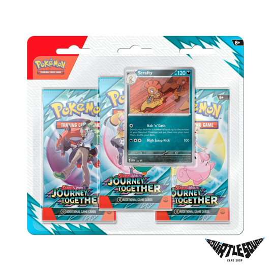 Pokemon - Journey Together - 3 Pack Blister - Scrafty Promo