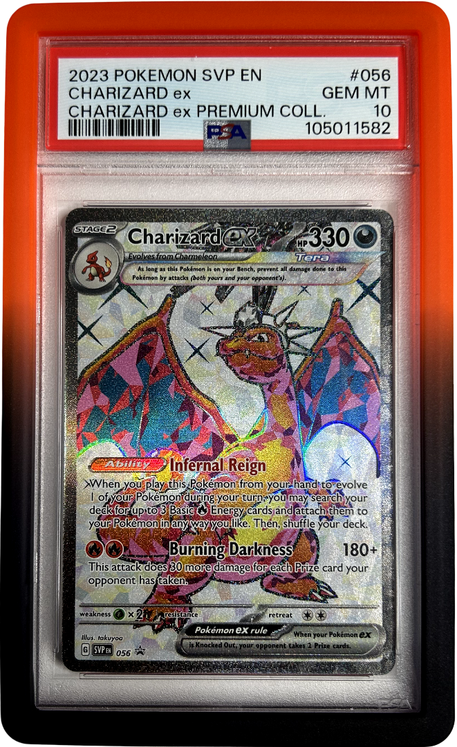Pokemon - Promo - Charizard Ex SVP EN 056 - PSA 10 - Inferno Bumper Guard