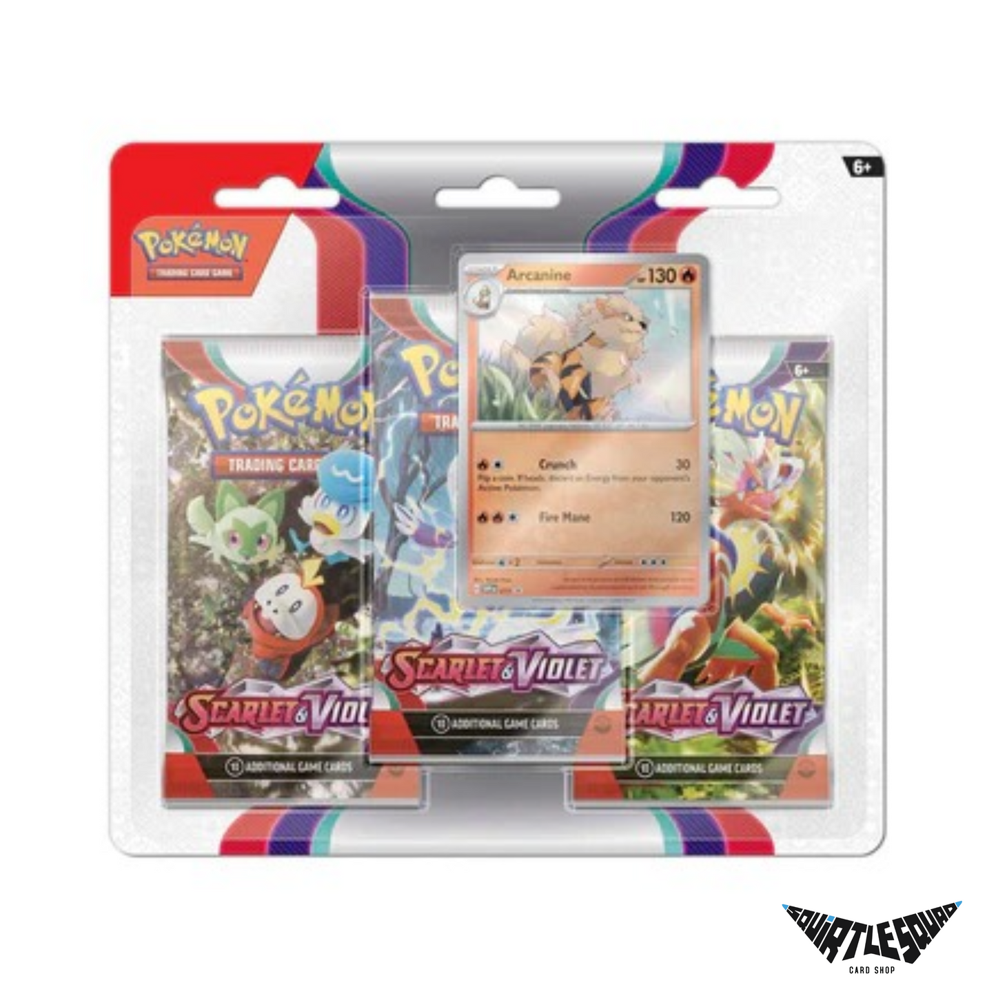 Pokemon - Scarlet & Violet - 3 Pack Blister - Arcanine
