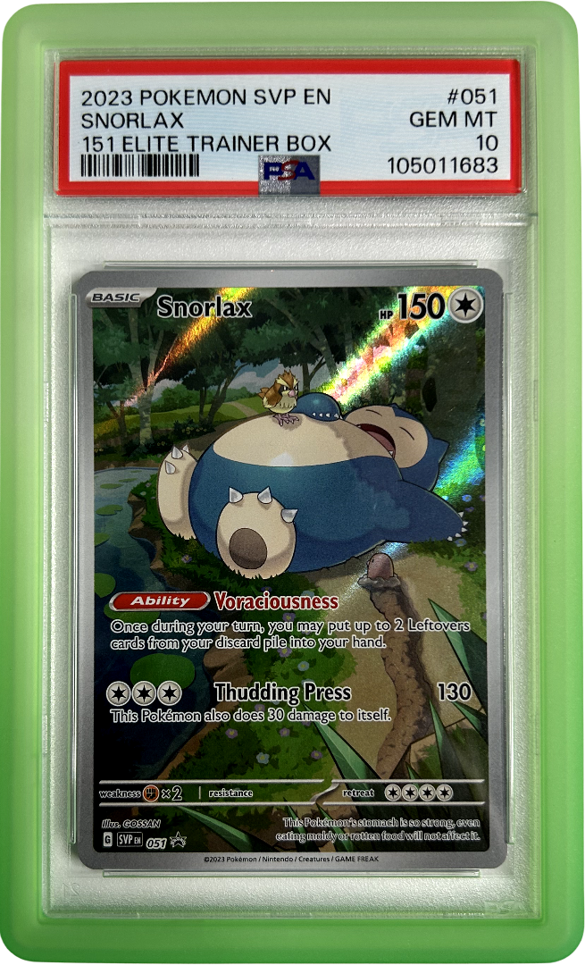 Pokemon - Promo - Snorlax SVP EN 051 - PSA 10 - Verdant Bumper Guard