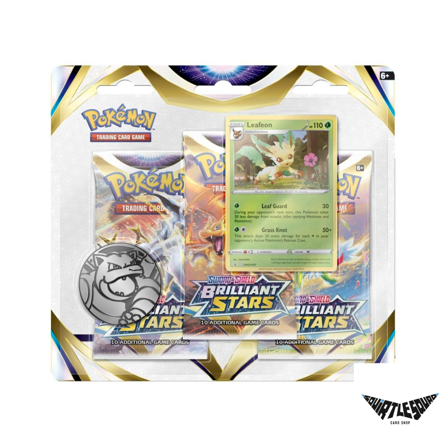 Pokemon - Brilliant Stars - 3 Pack Blister - Leafeon