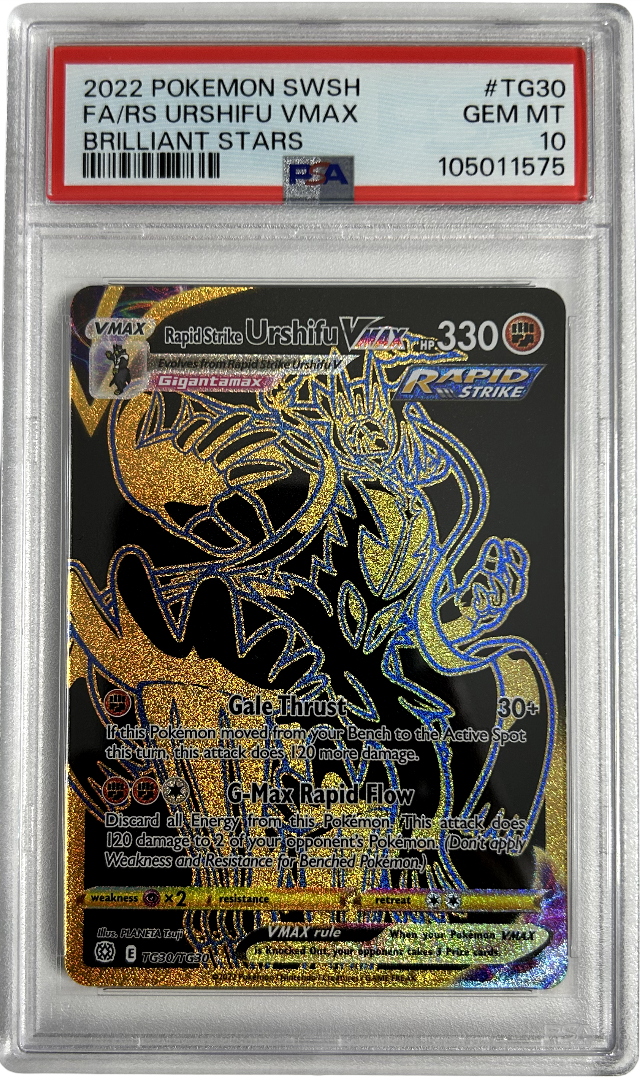 Pokemon - Brilliant Stars - Urshifu Vmax TG30/TG30 - PSA 10