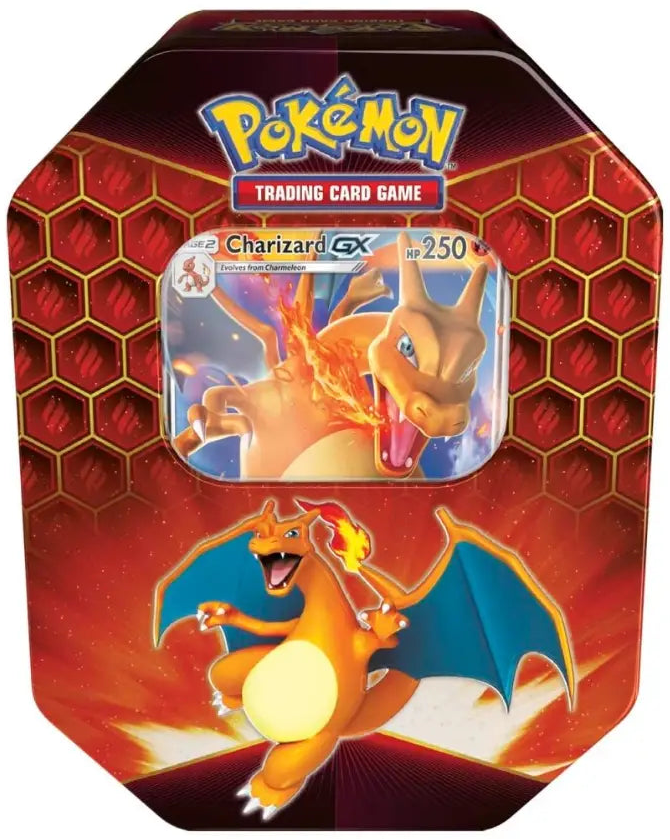 Pokémon TCG – Hidden Fates Charizard GX Tin – Shiny Vault Series – Factory Sealed Squirtle Squad Card Shop.