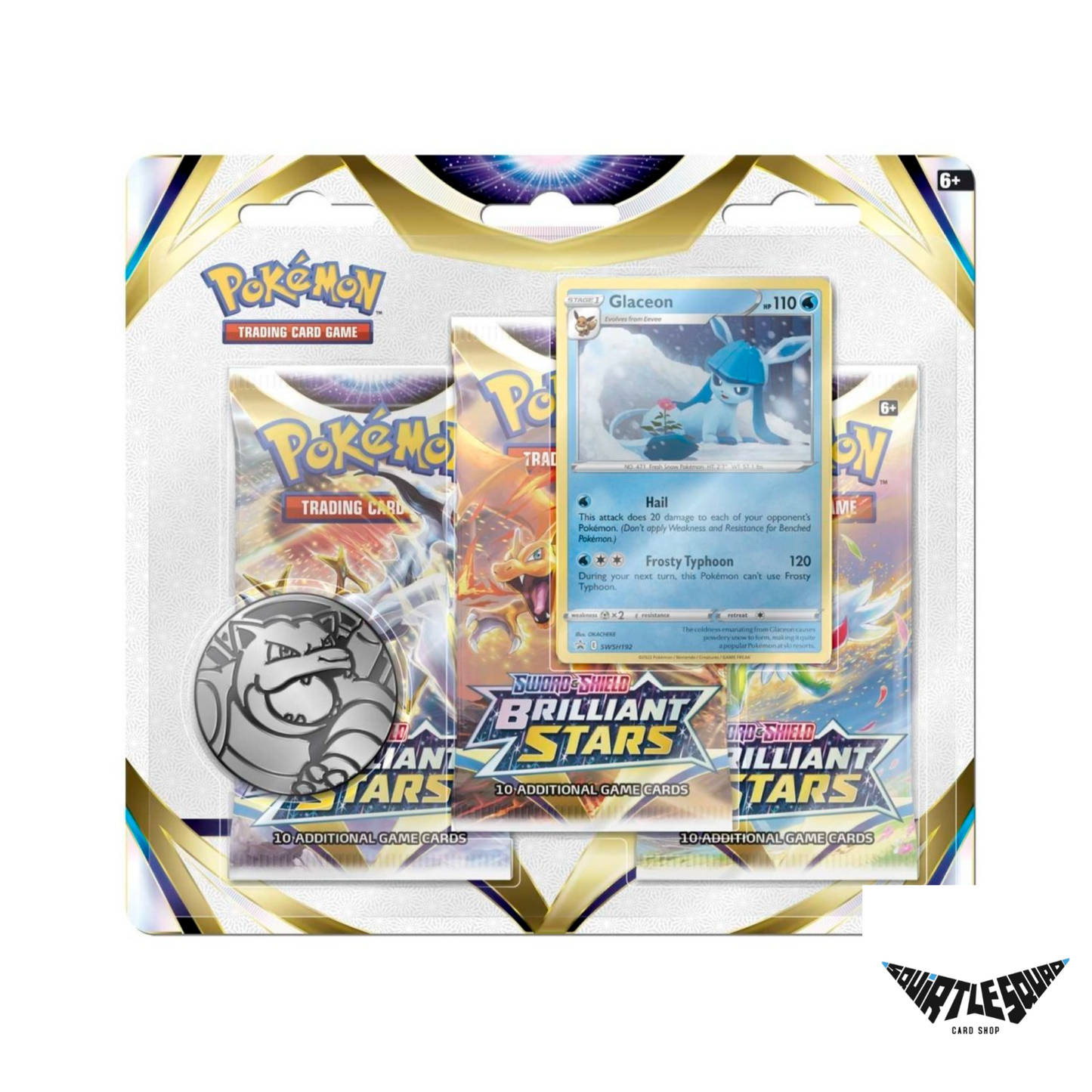 Pokemon - Brilliant Stars - 3 Pack Blister - Glaceon