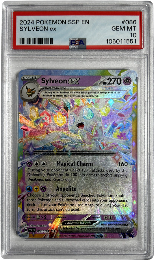Pokemon - Surging Sparkes - Sylveon Ex 086/191 - PSA 10