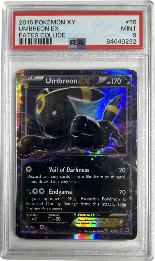 Pokemon - Fates Collide - Umbreon EX 55/124 - PSA 9