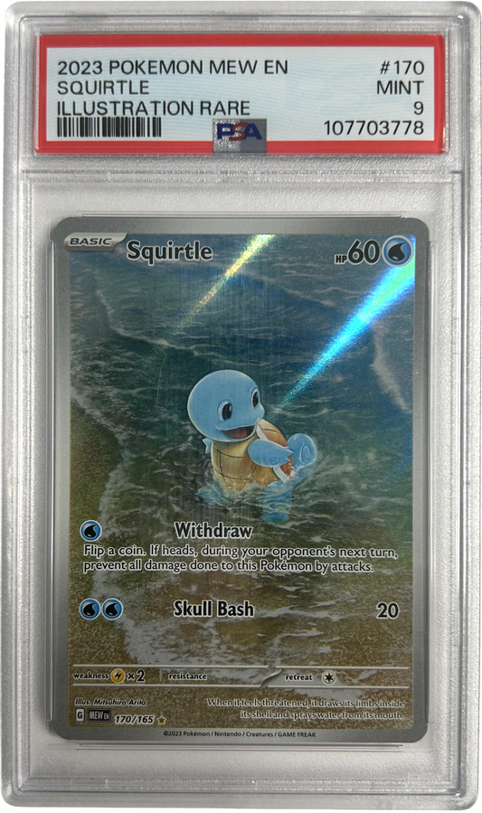 Pokemon - Scarlet & Violet 151 - Squirtle 170/165 - PSA 9