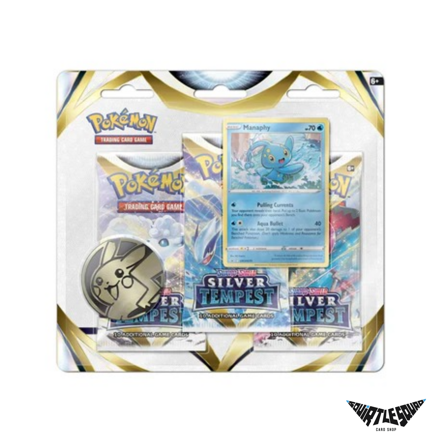 Pokemon - Silver Tempest - 3 Pack Blister - Manaphy