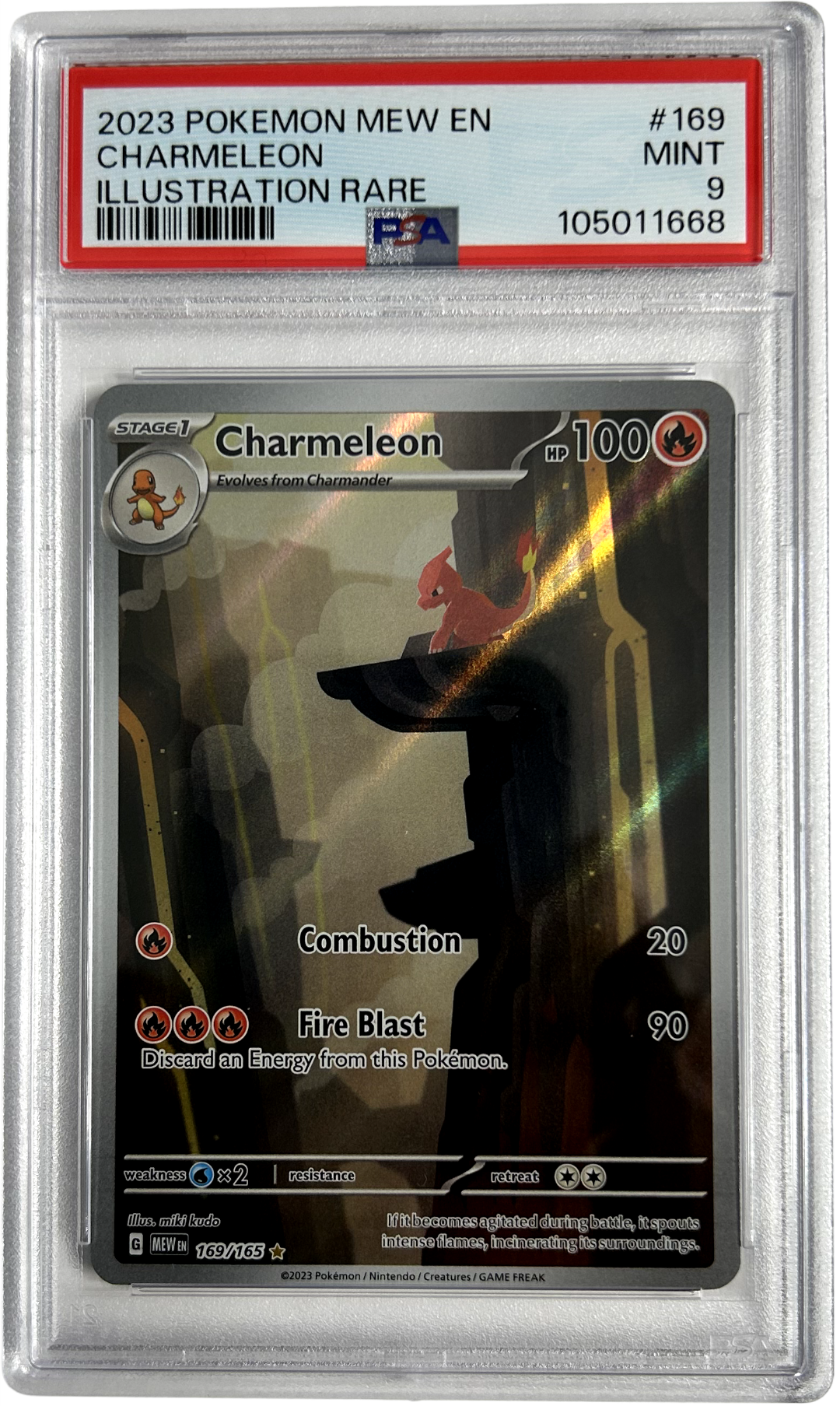 Pokemon - 151 - Charmeleon 169/165 - PSA 9