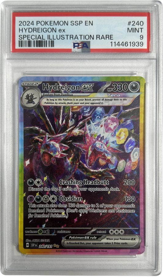 Pokemon - Surging Sparks - Hydeigon EX 240/191 - PSA 9