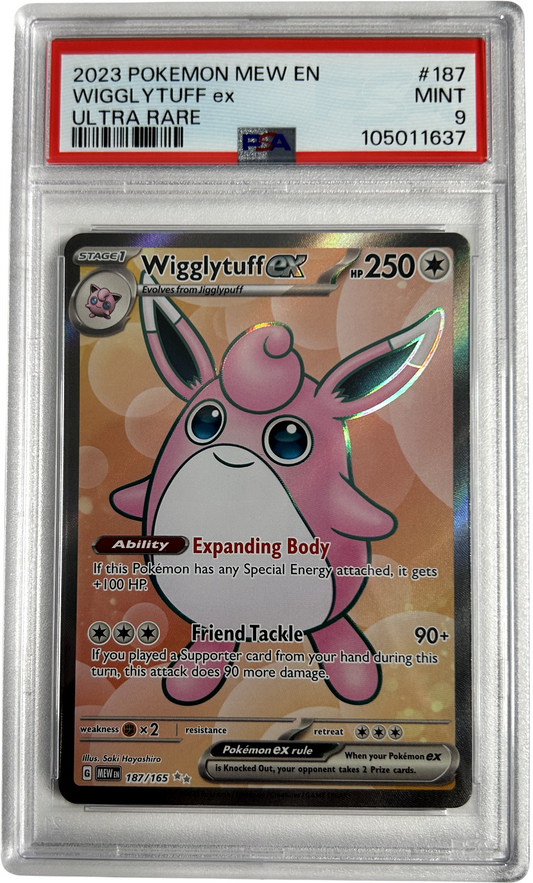 Pokemon - 151 - Wigglytuff Ex 187/165 - PSA 9