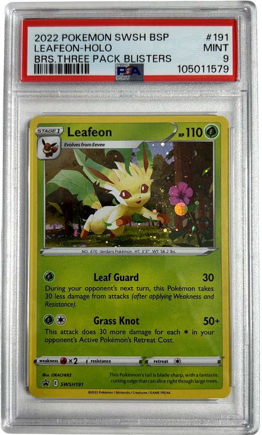 Pokemon - Promo - Leafeon SWSH191 - PSA 9