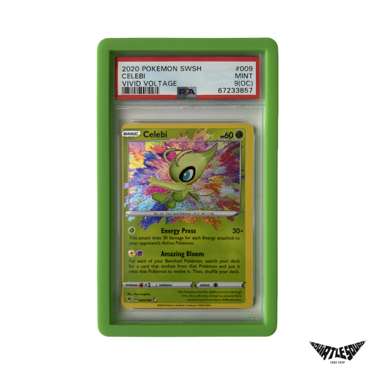 Pokemon - Celebi 009/185 - Vivid Voltage - PSA 9(OC) - Green Guard