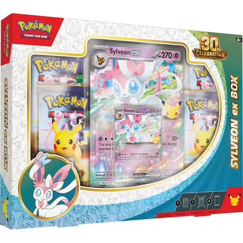 Pokémon 30th Celebration Sylveon ex Box