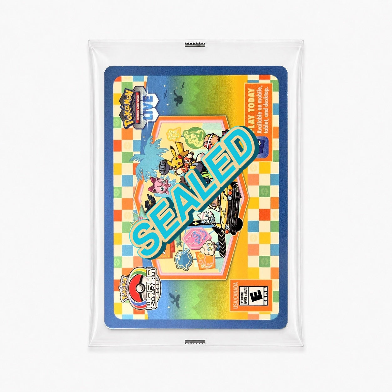 Pokemon TCG Live 2023 World Championships Yokohama colorful design sealed code card promo