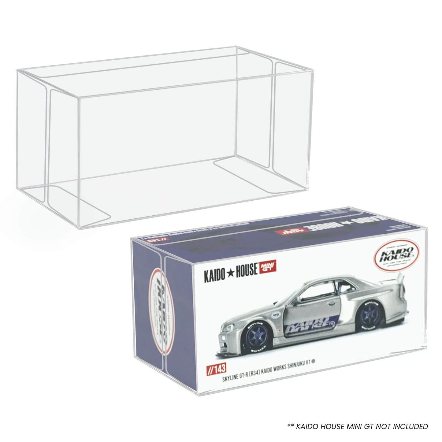 10x EVORETRO PET Box Protectors for Kaido House Mini GT 1:64 Diecast EVORETRO Canada Figurine Protectors  Squirtle Squad Card Shop.