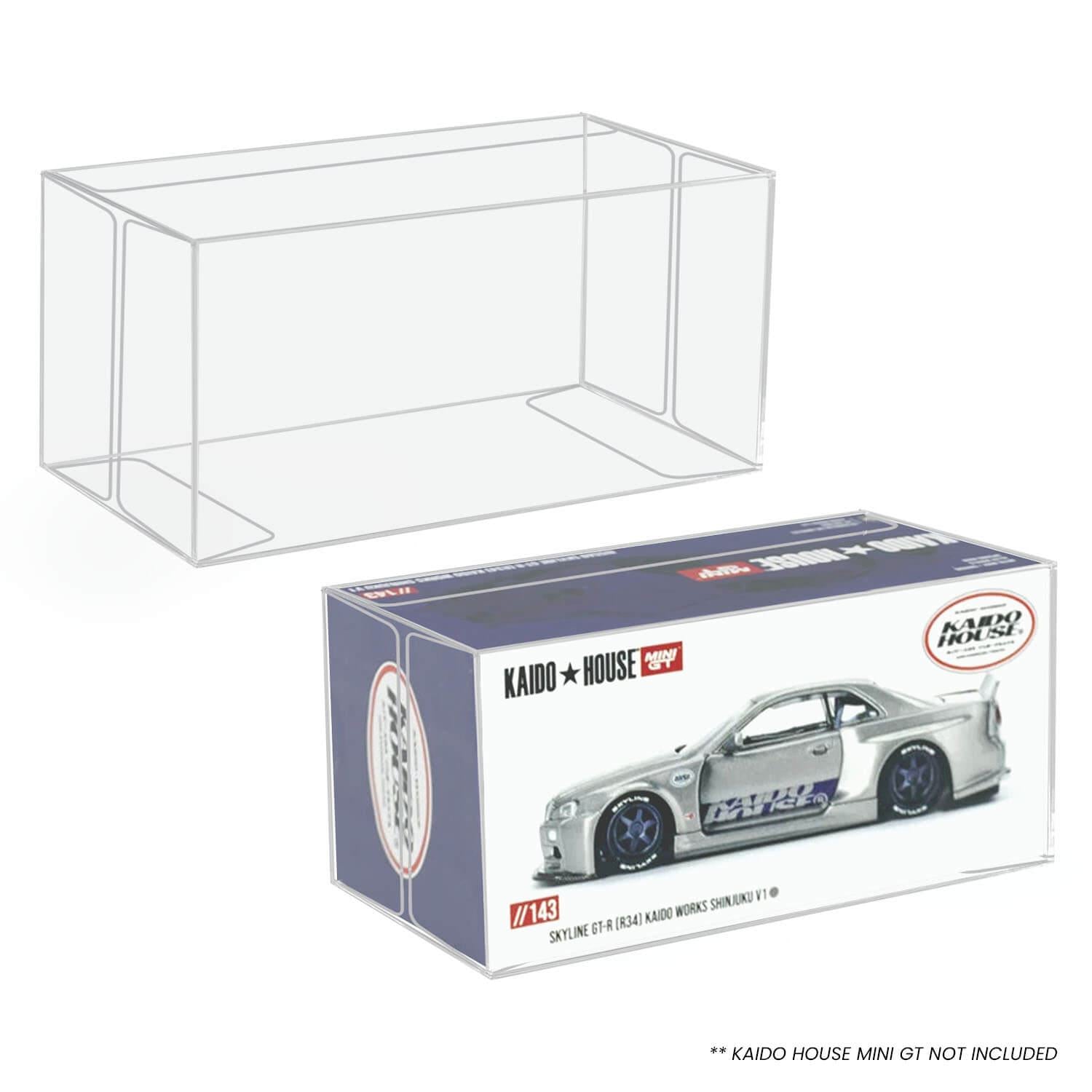 10x EVORETRO PET Box Protectors for Kaido House Mini GT 1:64 Diecast EVORETRO Canada Figurine Protectors  Squirtle Squad Card Shop.