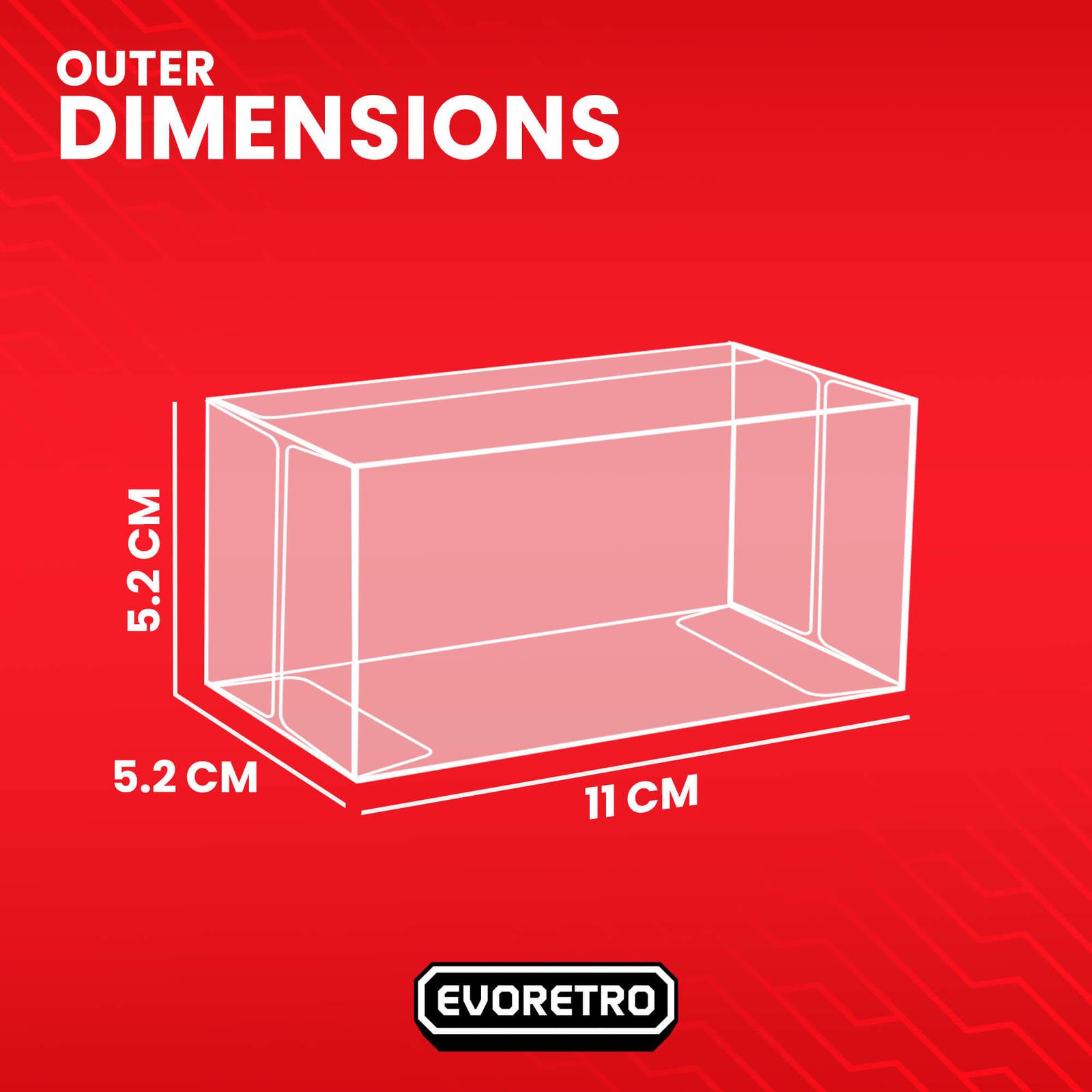 10x EVORETRO PET Box Protectors for Kaido House Mini GT 1:64 Diecast EVORETRO Canada Figurine Protectors  Squirtle Squad Card Shop.