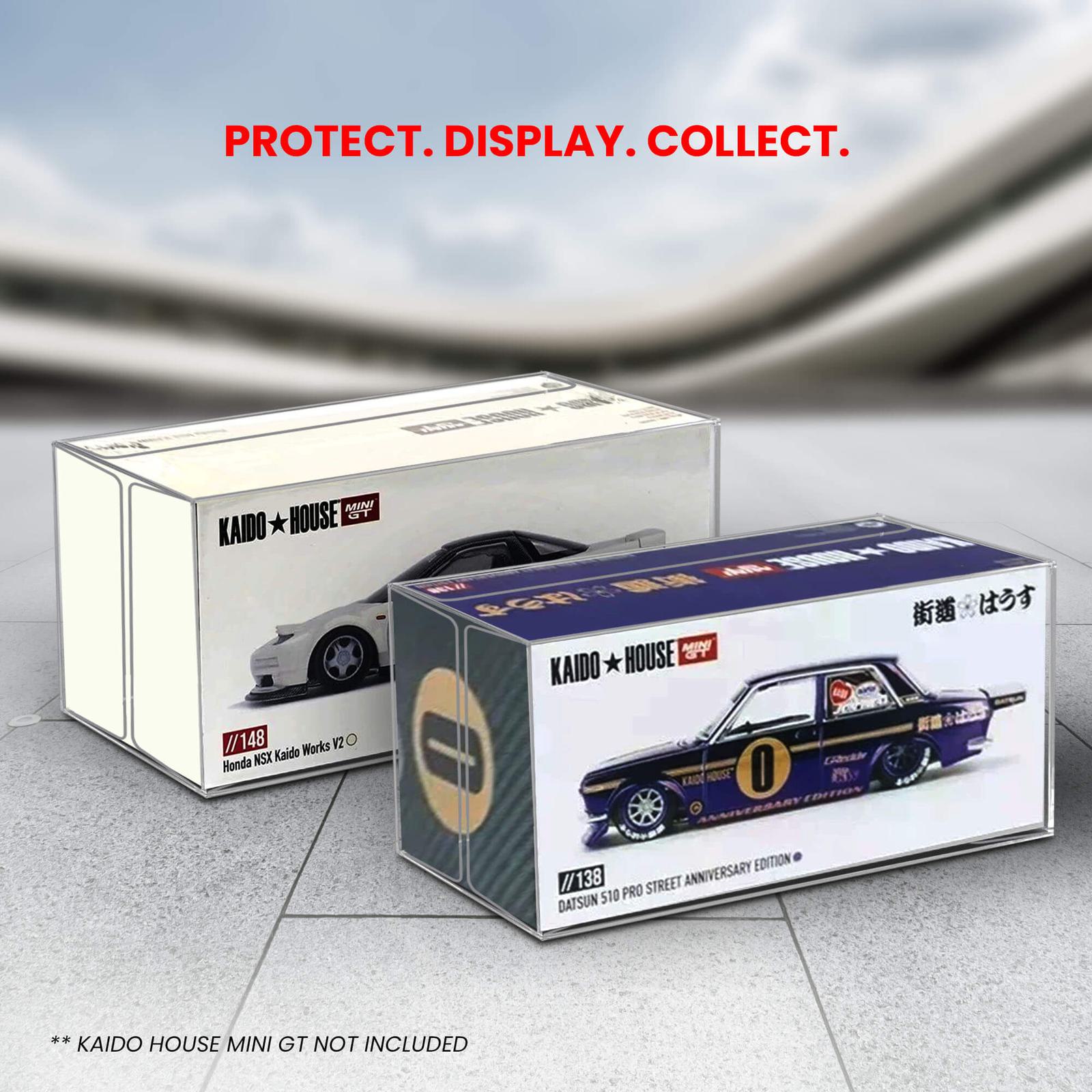 10x EVORETRO PET Box Protectors for Kaido House Mini GT 1:64 Diecast EVORETRO Canada Figurine Protectors  Squirtle Squad Card Shop.