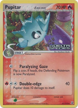 Pupitar 51/113 Delta Species Stamped Reverse Holo